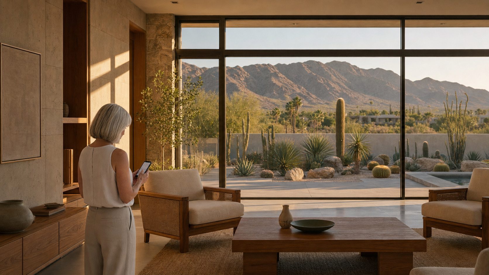Host in a desert rental